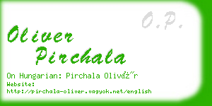 oliver pirchala business card